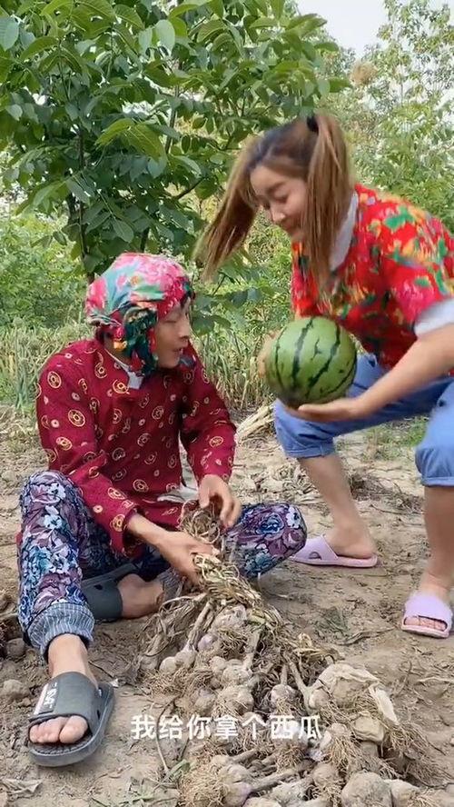 乡村孩子吃瓜趣事,瓜田里的欢乐时光